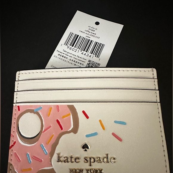 Kate Spade Coffee Break Donut Small Slim Card Holder Wallet NWT
KF488 - Picture 3 of 5